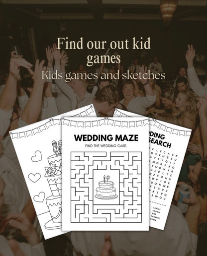 All-in-One Wedding Planner Bundle (Planner + Budget Tracker + Kids Activities)